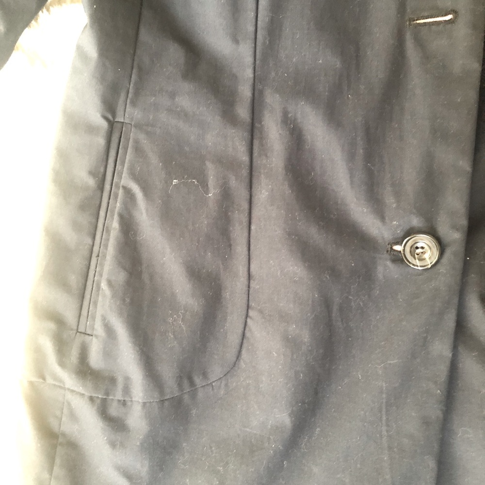 INC, International Concepts reversible navy and pink 100% cotton spring coat - Picture 3 of 7